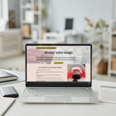 création du site de care institut